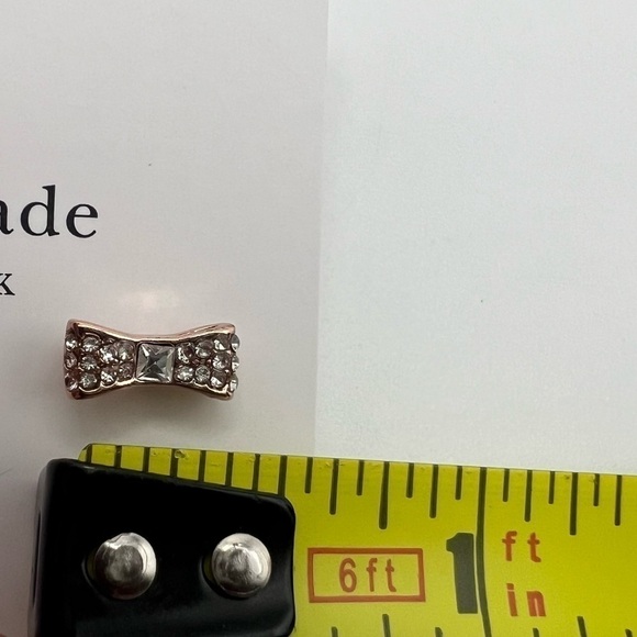 Kate Spade Ready Set Bow pave Bow Studs- New - Picture 8 of 9